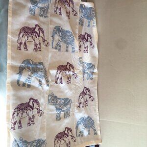 Charming Charlie Tea Towel Elephant with Ball Fringe 18" x 26" #F36